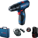 Bosch Professional 12V System Cordless Combi Drill GSB 120-LI (30Nm torque, incl. 2x 2.0Ah batteries, Charger GAL1210CV, Carry case)