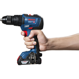 Bosch Professional  HEAVY DUTY Combi Drill GSB 18V-50 (Brushless motor, 50Nm torque, incl. 2x 2.0Ah batteries, Charger GAL 18V-20, Carry case)