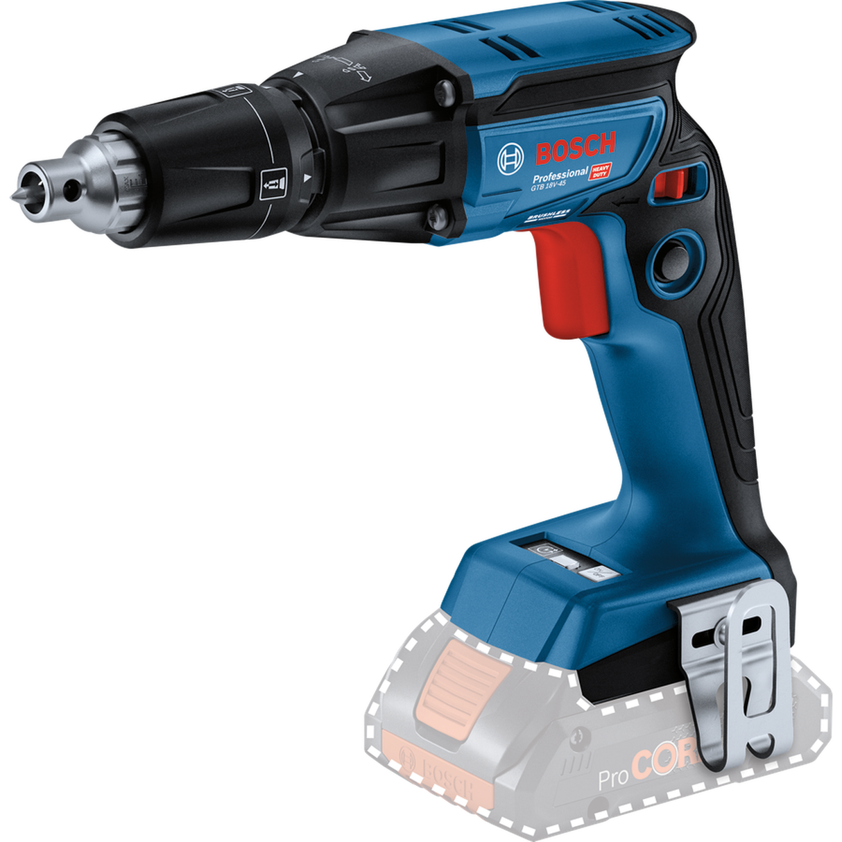 Bosch Professional Cordless Drywall Screwdriver GTB 185-LI (18V System, without battery/ charger, Carton, incl. 1x PH2 screwdriver bit)