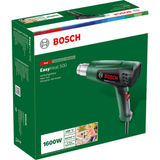Bosch Heat Gun EasyHeat 500 (1600W, 300/500 °C temperature settings, compact and lightweight design for easy handling, thermal protection), incl. nozzle.