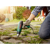 Bosch Heat Gun UniversalHeat 600 (1800W, 3-stage temperature control (60/350/500 °C), removable heat shield, for paint removal, forming, and shrinking), incl. various nozzles.