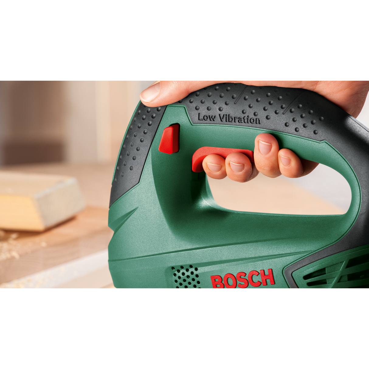 Bosch Jigsaw PST 650 (500W motor, For straight and curved cuts in wood, metal, and plastic)