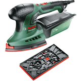 Bosch Multi-Sander PSM 200 AES (200W motor, For versatile sanding of corners, edges, and flat surfaces)