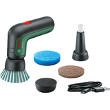 Bosch Cordless Universal Brush (for cleaning various surfaces, water-resistant design, compact and ergonomic, powerful motor), incl. various brush and pad attachments.
