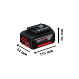 Bosch Professional 18V System Battery GBA 18V 5.0Ah (Extended runtime, M-C - Medium Capacity)