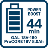 Bosch Professional 18V System ProCORE18V 8.0Ah Battery (High power for demanding applications, Extended runtime)