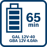 Bosch Professional 12V System Battery GBA 12V 4.0Ah (Extended runtime, O-B - Optimized for Balance)