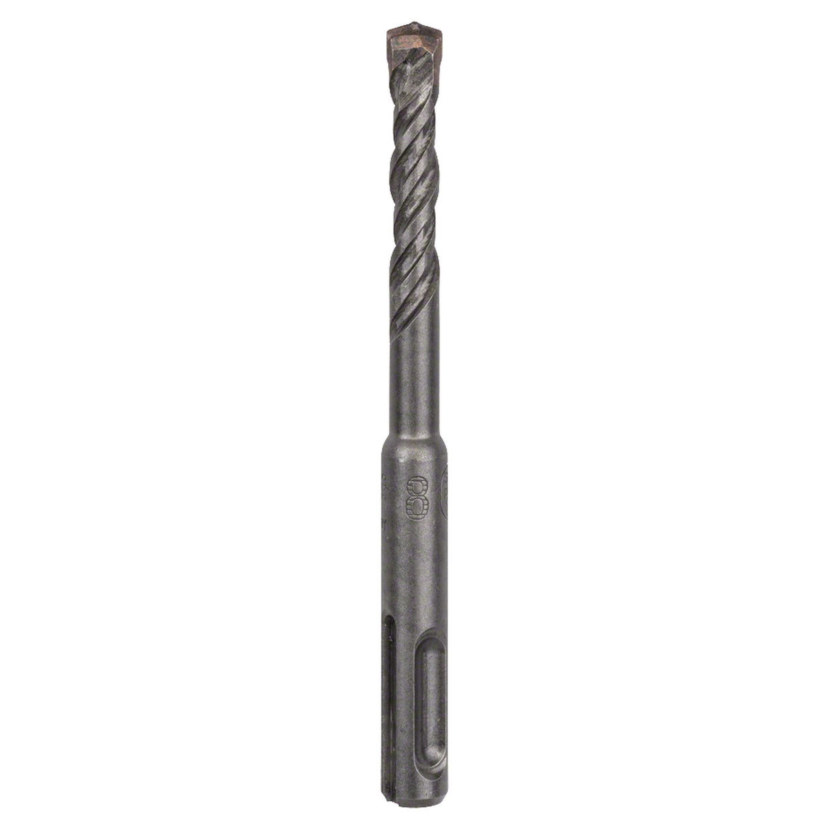 Bosch SDS Plus-5 Drill Bit 8x50x100mm (for efficient drilling in concrete and masonry, robust carbide tip for extended life, optimized flute design for efficient dust removal and faster drilling), compatible with SDS Plus hammer drills.