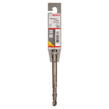 Bosch SDS Plus-5 Drill Bit 10x50x115mm (for efficient drilling in concrete and masonry, robust carbide tip for extended life, optimized flute design for efficient dust removal and faster drilling), compatible with SDS Plus hammer drills.
