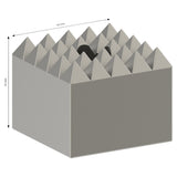 Bosch Bush Hammer Head (5x5 teeth, 60x60mm, For surface texturing/roughening)