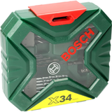 Bosch X-Line Classic 34-Piece Drilling & Screwdriving Set (for wood, metal, masonry, incl. storage case)