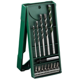 Bosch MINI X-Line Multi-Purpose Drill Bit Set 14pcs (versatile drill bits for various materials including wood, metal, and masonry, comes in a compact case for easy storage and transport), includes various sizes of drill bits and screwdriver bits.