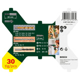 Bosch X-Line 30-Piece Accessory Set (Drilling & Screwdriving, for wood, metal, masonry, incl. storage case)