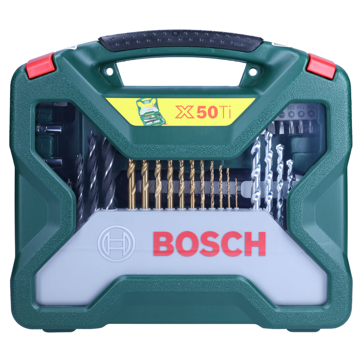 Bosch X-Line 50-Piece Accessory Set (Drilling & Screwdriving, for wood, metal, masonry, incl. storage case)