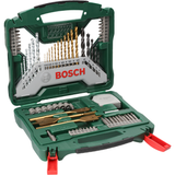 Bosch X-Line 70-Piece Drill Bit & Screwdriver Set (for wood, metal, masonry, incl. magnetic universal holder, storage case)