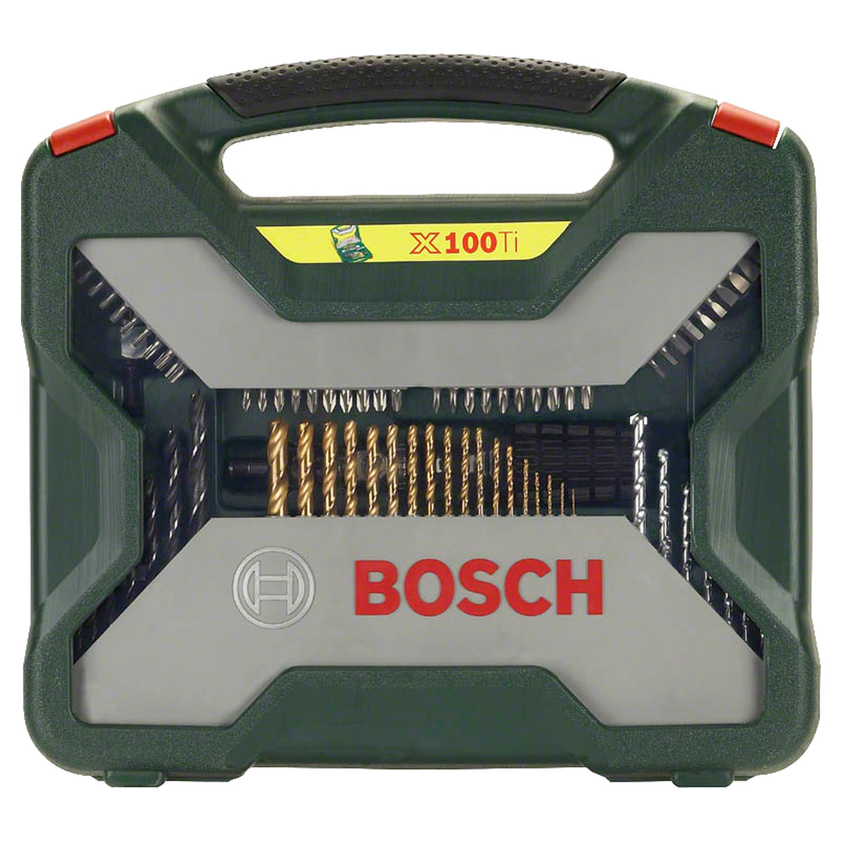 Bosch X-Line 100-Piece Drill Bit & Screwdriver Set (for wood, metal, masonry, incl. magnetic universal holder, storage case)