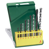 Bosch Universal Drill Bit Metal/Masonry Set 9pc (durable drill bits for versatile drilling in metal, masonry, wood, and plastic, with robust carbide tips for long life), includes drill bits (3/4/5/5.5/6/6.5/7/8/10 mm) in a robust plastic case.