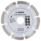 Bosch Diamond Cutting Disc for Construction Universal (115x22.23x1.7mm, For general construction materials)