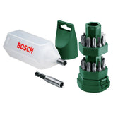 Bosch "Lipstick" Screwdriver Bit Set (25-piece, Compact and organized set of various screwdriver bits)
