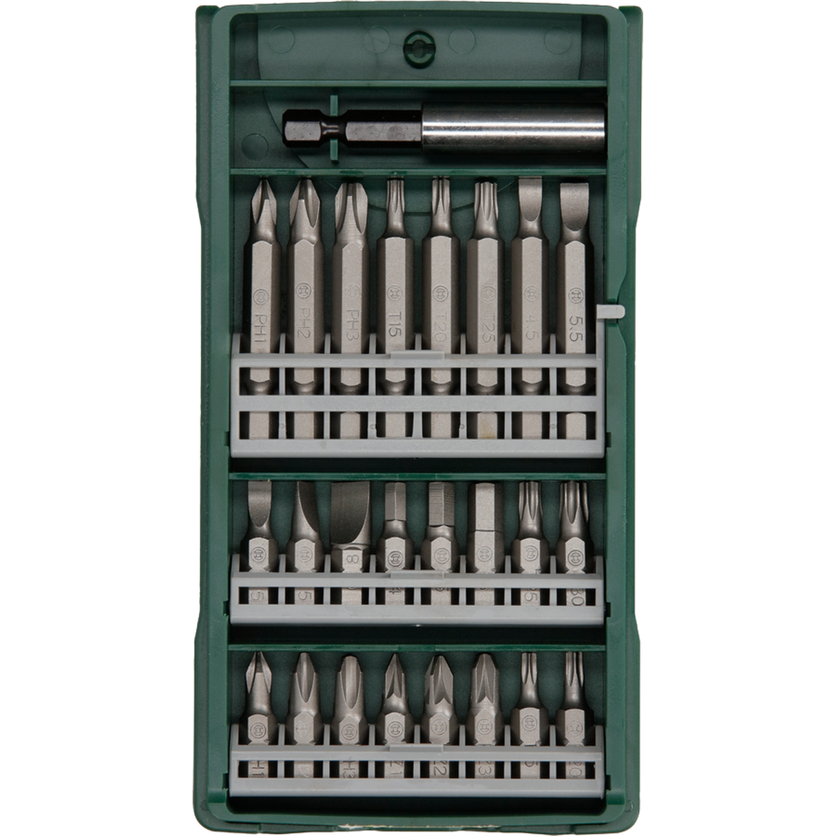 Bosch X-Line Mini 25-Piece Screwdriver Bit Set (for various screws, compact design, incl. storage case)