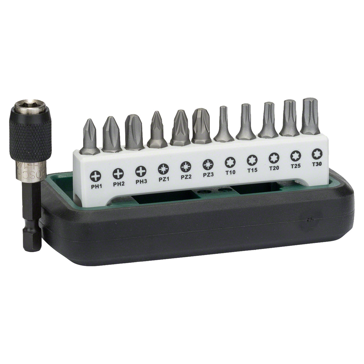 Bosch 11-Piece Standard Quality Mixed Screwdriver Set (Phillips/Pozidriv/Torx, With adapter, For diverse tasks)