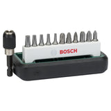Bosch 11-Piece Standard Quality Mixed Screwdriver Set (Phillips/Pozidriv/Torx, With adapter, For diverse tasks)
