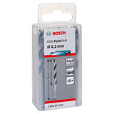 Bosch HSS PointTeQ Metal Twist Drill Bit (4.2x43x75mm, 10-piece pack, For fast metal drilling)