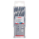 Bosch HSS PointTeQ Metal Twist Drill Bit (7.5x69x109mm, 10-piece pack, For fast metal drilling)