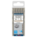 Bosch HSS-CO Metal Drill Bit (6x57x93mm, 10-piece pack, For drilling in tough metals like stainless steel)