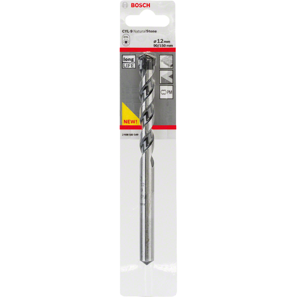 Bosch Stone Drill Bit (For stone/masonry, various sizes)