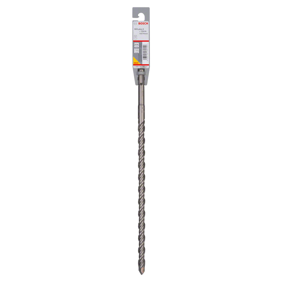 Bosch SDS Plus-5 Hammer Drill Bit (12x310/250mm, For reinforced concrete and masonry)