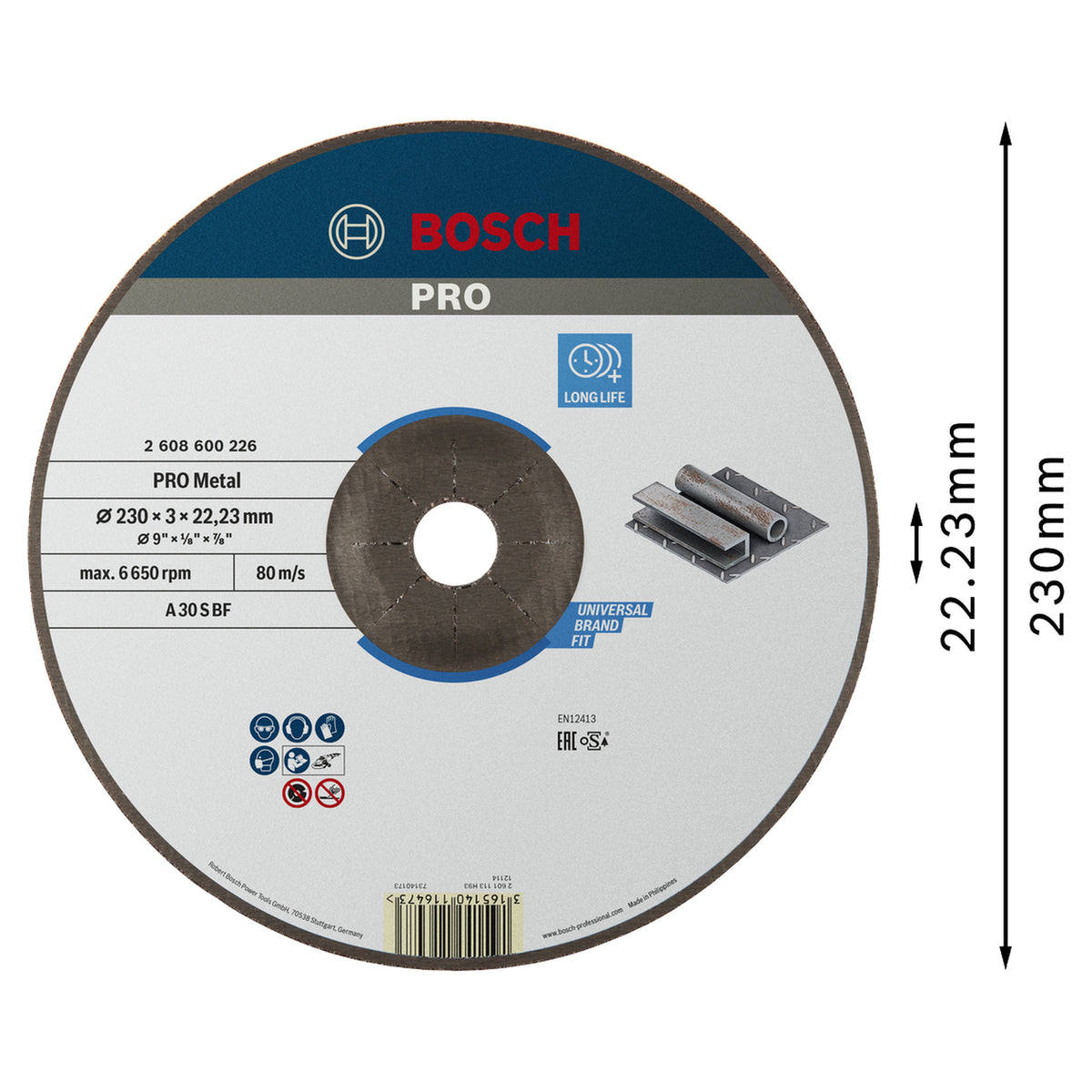Cutting Disc Expert for Metal 230x3x22.23mm