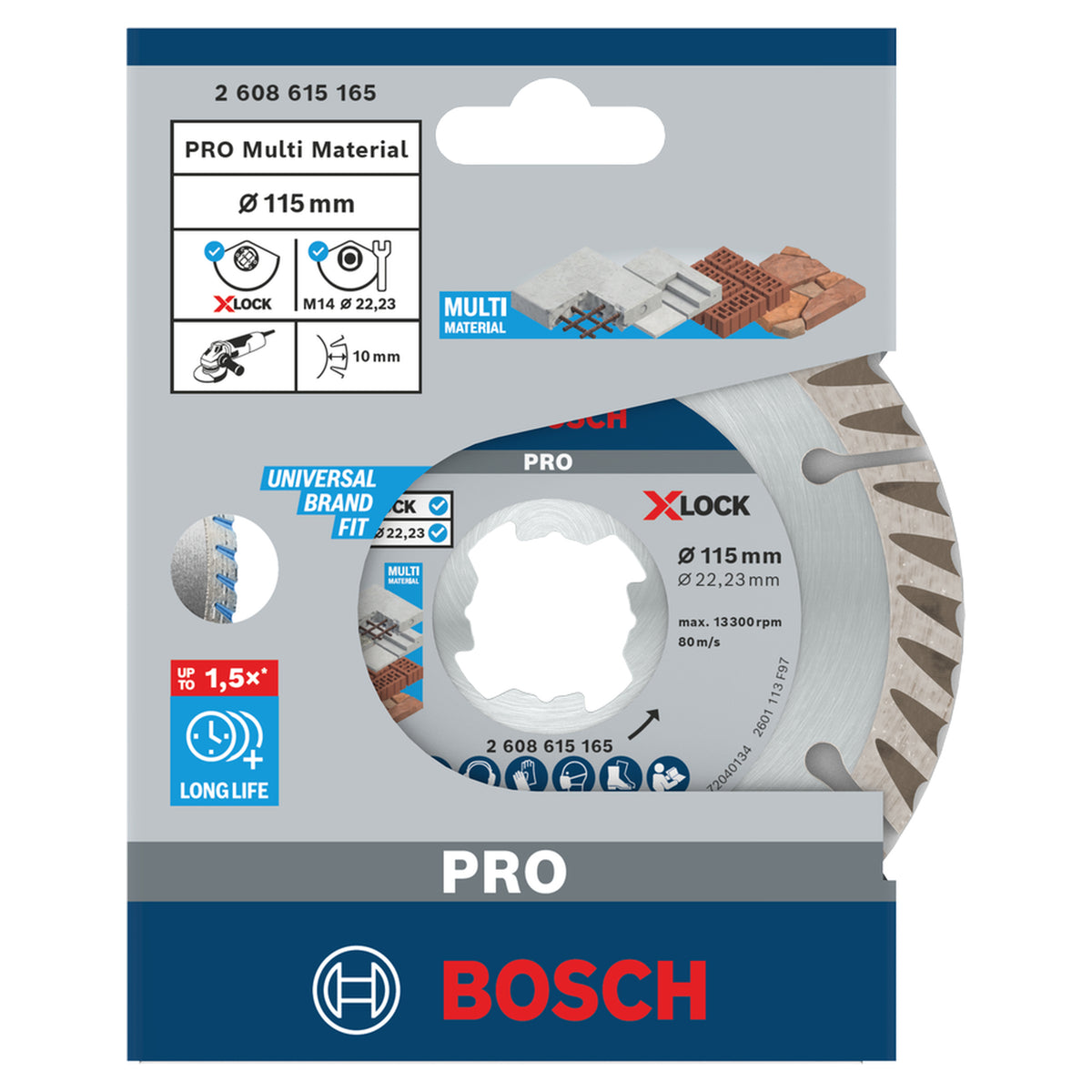 X-LOCK Diamond Cutting Disc Standard for Universal 115x22.23x1.6x10mm