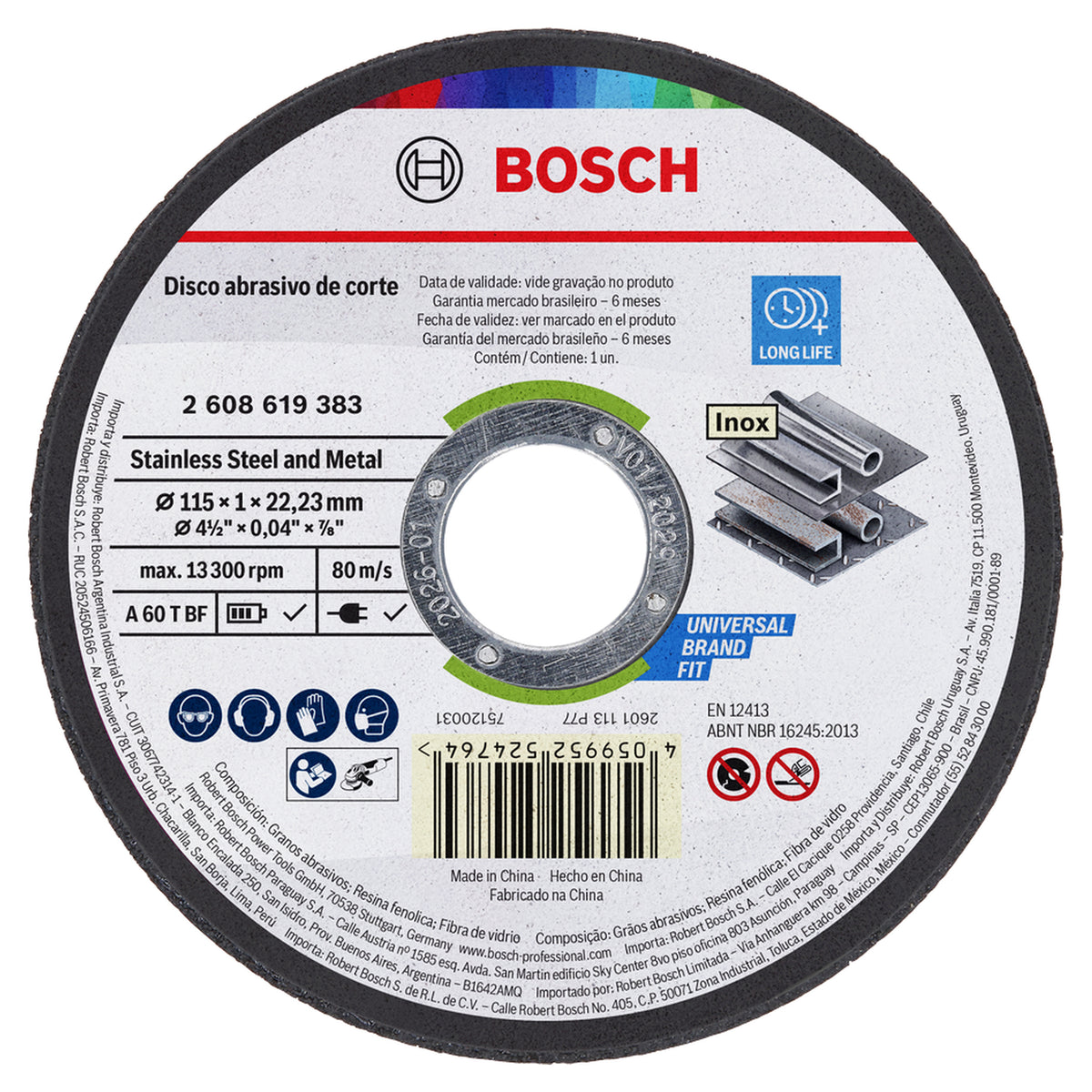 Cutting Disc Standard for Metal 115x1.0x22.23mm