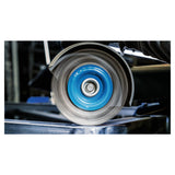 Bosch Heavy for Steel Knotted Wire Wheel 115mm M14 (0.5mm wire for fast removal of rust, scale, and paint from large steel surfaces), compatible with angle grinders.