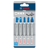 Bosch Jigsaw Blades T 123X HSS Progressor for Metal (5-piece set, For progressive cutting in metal, HSS)