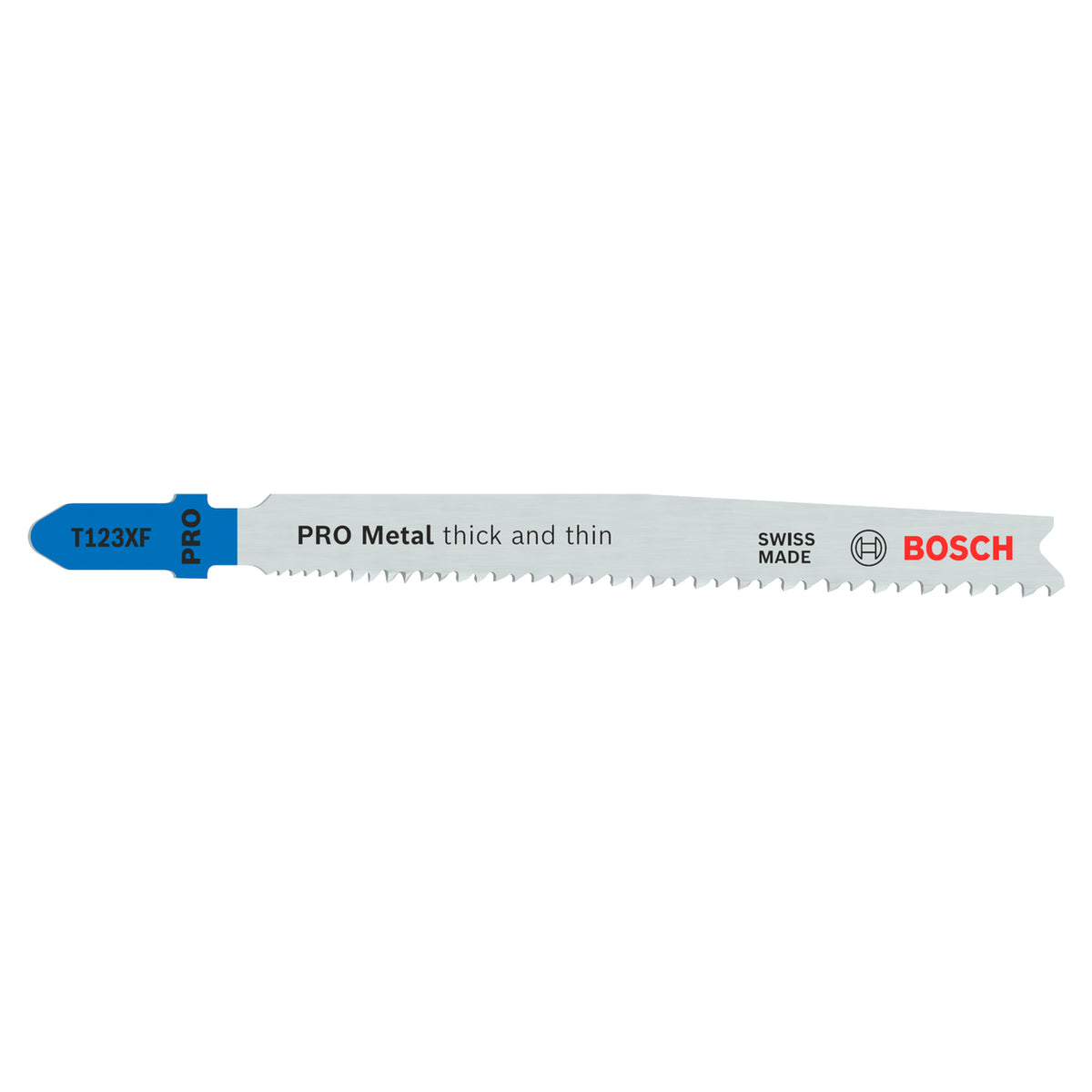 Bosch Jigsaw Blades T 123X HSS Progressor for Metal (5-piece set, For progressive cutting in metal, HSS)