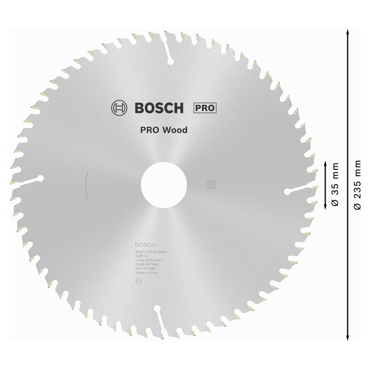 Circular saw bladeOptiline Wood H 235x35mm-60
