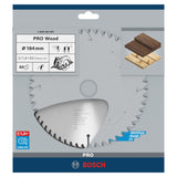 Bosch Circular Saw Blade PRO Wood (184x20mm, 60 teeth, For fine and precise cuts in wood)