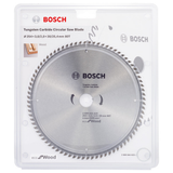 Bosch Professional Eco for Wood Circular Saw Blade 254x30-80 (Outer diameter 254mm, Bore 30mm, 80 Teeth, incl. 1x Saw blade)