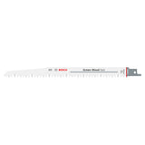 Bosch RSB Top for Wood S1531L 5pcs (a 5-pack of reciprocating saw blades for fast, clean cuts in wood, ideal for pruning and cutting firewood), compatible with reciprocating saws.