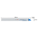 Bosch PRO Thick Metal precise S1237HBF Blade, 1.1 x 25 x 300 mm (5-Piece Pack)