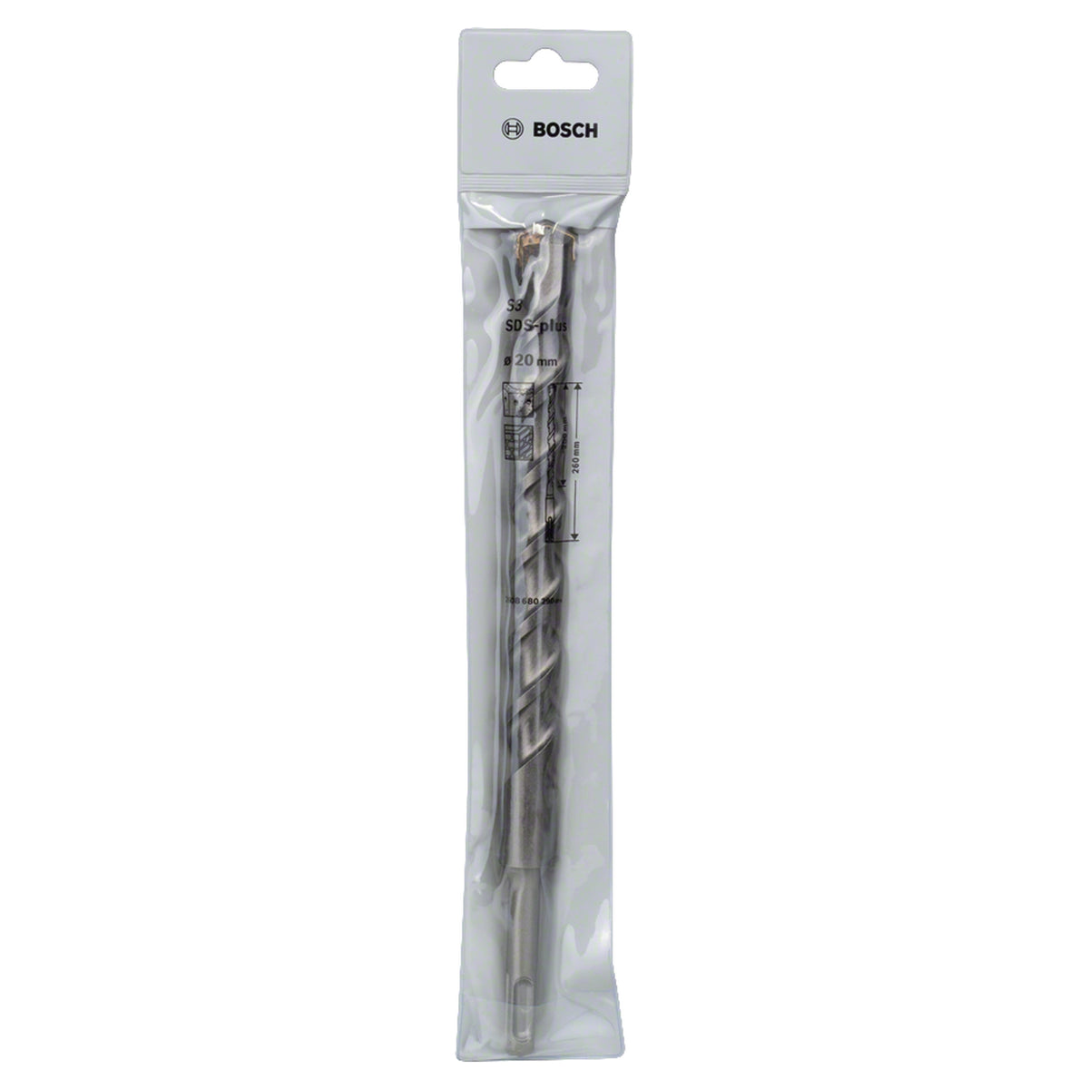 Bosch SDS-Plus-1 Hammer Drill Bit (20x200/260mm, For masonry and concrete)