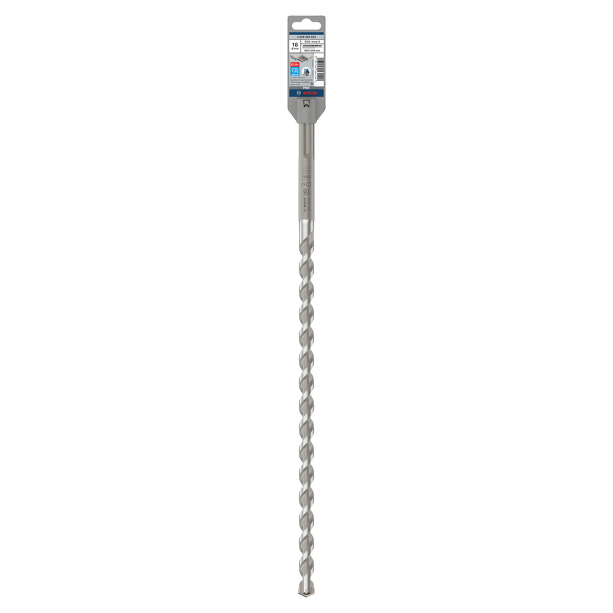 Bosch SDS Max-4 Hammer Drill Bit (18x540mm, For concrete and masonry, 4-cutter head)