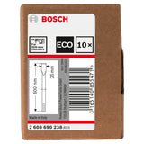 Bosch SDS Max Flat Chisel Set (600x25mm, 10-piece pack, For concrete demolition)
