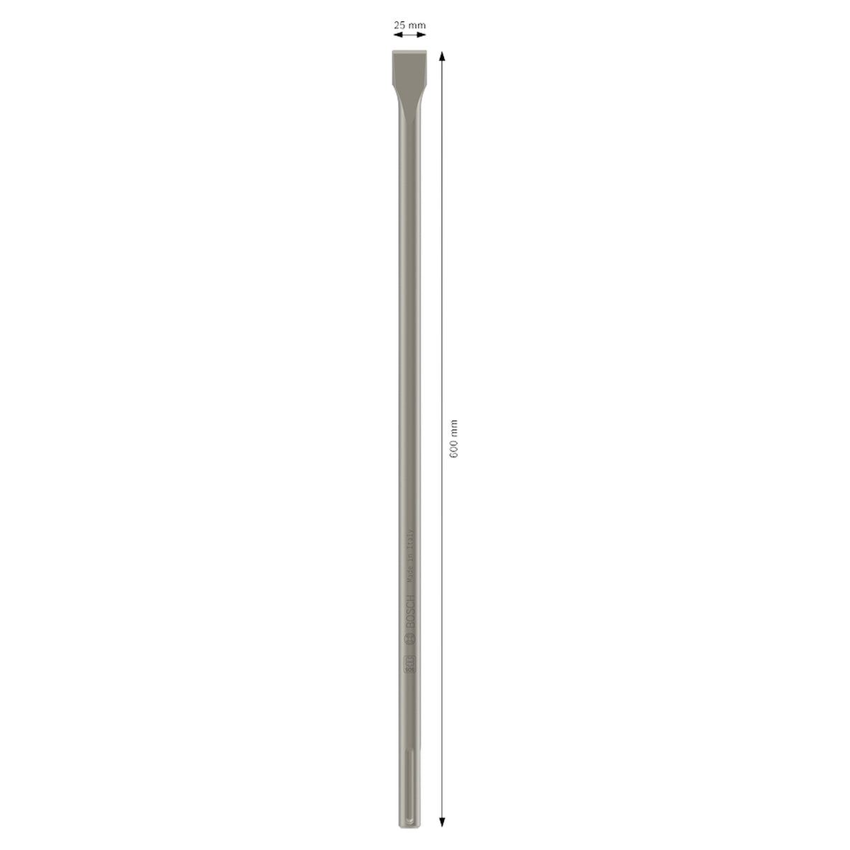 Bosch PRO SDS max-4C Flat Chisel (25x600mm, For concrete demolition, SDS Max shank)