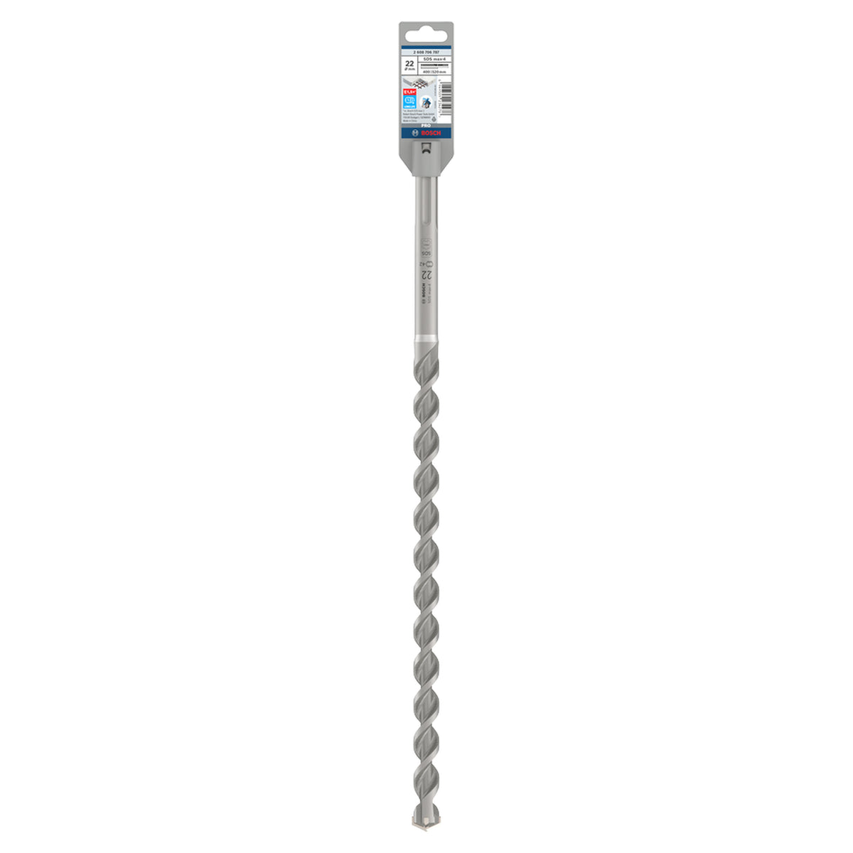 Bosch SDS max-4 Hammer Drill Bit (22x400/520mm, For concrete and masonry, 4-cutter head)
