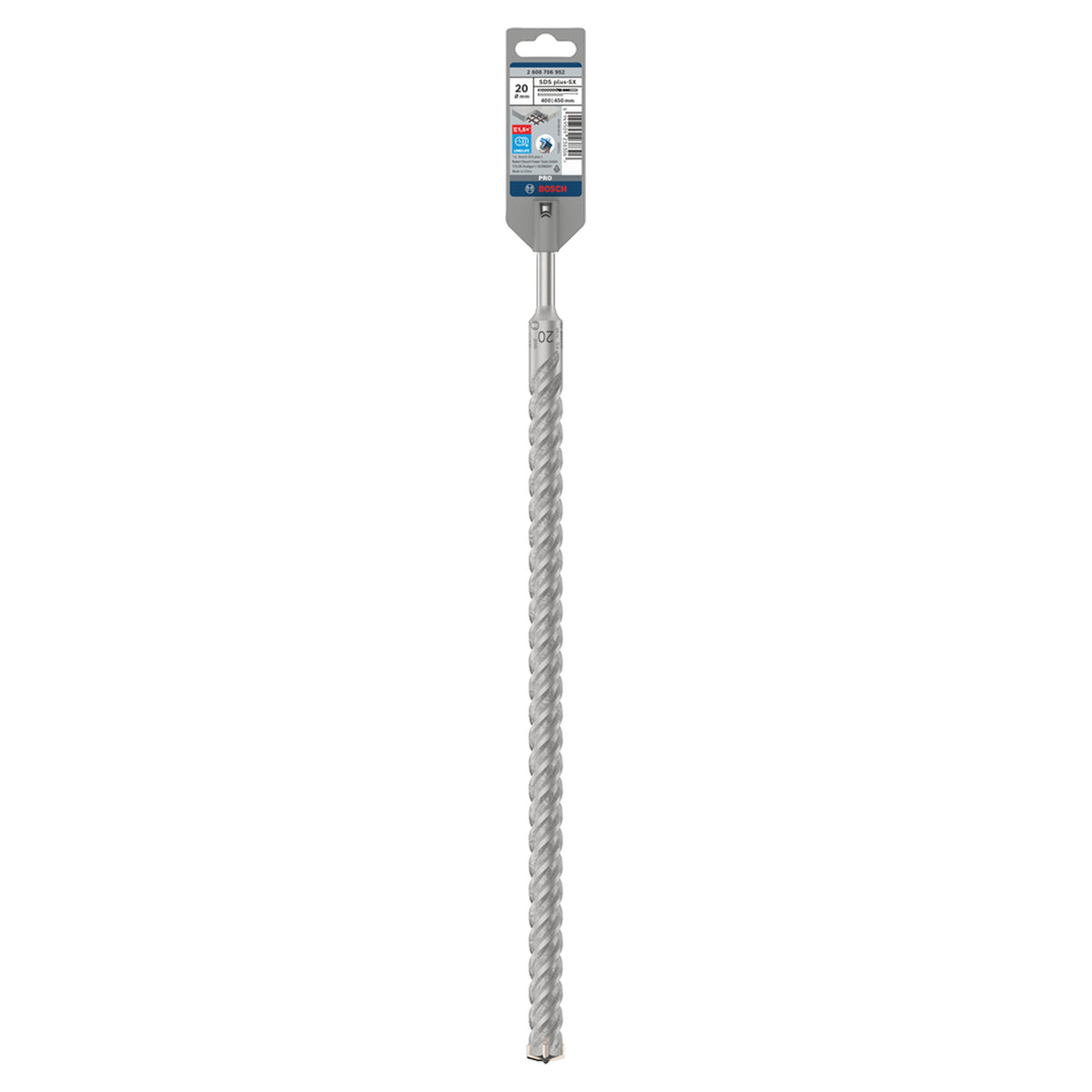 Bosch SDS-Plus-5X Hammer Drill Bit (20x400/450mm, For reinforced concrete and masonry)
