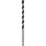 Bosch Professional PRO HEX-5 Concrete Drill Bit 8x100x150mm (Continuous carbide edge, 1/4" Hex shank, for Concrete/Masonry, Impact rated, S.o.S - 1x Drill bit)