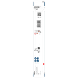  Bosch Professional PRO HEX-5 Concrete Drill Bit 8x150x200mm (Carbide tip, 1/4" Hex shank, for Concrete/Masonry, Impact rated, S.o.S - 1x Drill bit)
